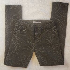 Tractr Girl's Size 16 Green Camo Denim Skinny Jeans